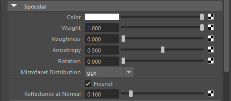 Specular eingeschaltet