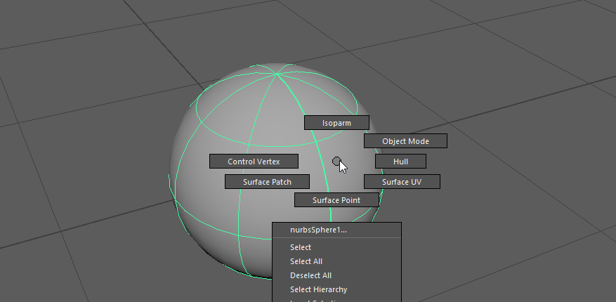 Nurbs Marking Menu
